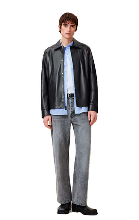 Minimalist Leather Jacket