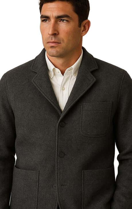 Boiled Wool Chore Coat