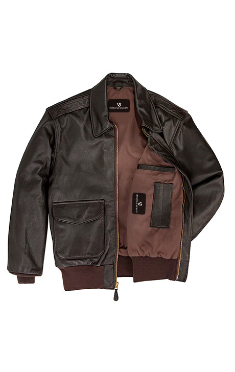 U.S.A.F. A-2 Leather Jacket – Brown