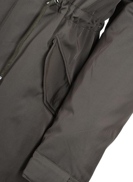 Hooded Parka with Raccoon Fur Trim and Removable Fur Lining
