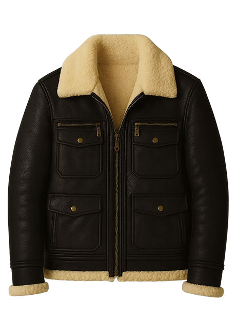 Sheepskin Shearling Aviator Jacket