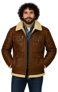 Sheepskin Shearling Aviator Jacket
